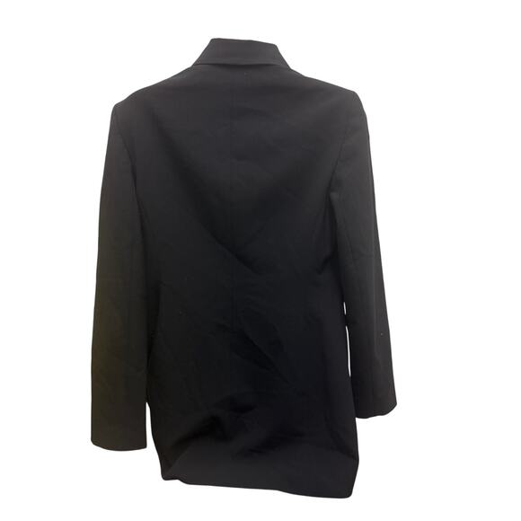 Victoria's Secret Fitted SZ 6 Blazer Black White Body By Victoria Jacket Work - Picture 4 of 10